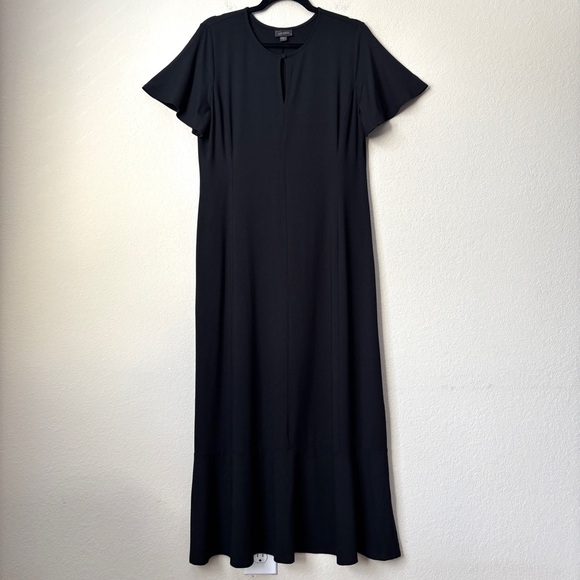 J. Jill Wearever Collection Soft Stretchy Knit Flutter Sleeve Maxi Dress - Picture 2 of 11